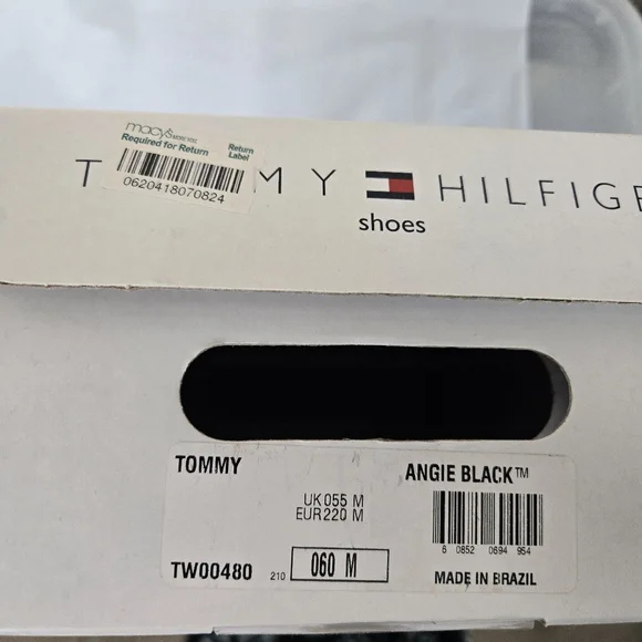 Tommy Hilfiger Angie Black Heels Size 6M Pre-Owned #2A2656 - Picture 7 of 7